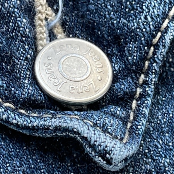 ZENA JEANS denim shorts embroidered accents women's size 6 - Picture 8 of 10